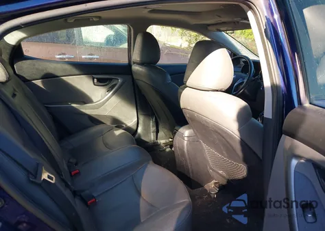 2012 Hyundai Elantra Limited z USA, uszkodzony, nr VIN 5NPDH4AE9CH093975